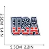 Patches Bordados de Dia da Independência Decorações de Feriado Patches de Bandeira Dia Nacional Americano Patches Bordados de Estrela de Cinco Pontas Moinho