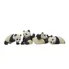 Autoreparables, 4 estilos de versiones lindas con temática de panda, sensación popular en línea, accesorios de interior de coche Kaiyi, decoraciones para coche y escritorio
