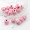 Accesorios de Abalorios DIY Joyería Plástico Cuentas Rayadas Giratorias con Pedrería Materiales para Cadena de Teléfono Acrílico Colorido