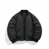 Chaqueta de Invierno para Hombre con Cuello de Baseball Transfronteriza Moda Casual Protección contra el Frío Engrosada Cálida Holgada Tendencia Marca Holgada Casual Versátil