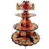 Nova Decoração de Halloween Suporte para Bolo Descartável Suporte de Bolo de Papel Multicamadas Suprimentos para Festa de Aniversário Enfeites de Bolo