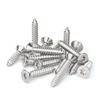 Tornillo autorroscante de cabeza avellanada de acero inoxidable 201, tornillo autorroscante de cabeza plana con ranura en forma de estrella, tornillo autorroscante M2/M4