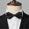 Pajarita de Color Sólido con Patrón para Hombre Boda Traje de Boda del Novio Traje del Mejor Hombre Negro Rojo Azul Pajarita para Hombre Banquete Trendy