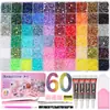 El juego mixto de 40 piezas más vendido de Amazon de pedrería de resina de espalda plana de 3 mm, perfecto para manualidades DIY y decoraciones de arte de uñas.
