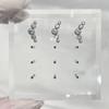 F-136 aleación de titanio arco cinco piezas circón oreja hueso uña labio uña oreja perno diente 0,9 mm hueso blando uña perforación joyería