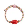 Atacado Mineral Cru Natural Alto Teor Cinábrio Vermelho Imperial Contas da Fortuna Pulseira String Estilo Xizang Pulseira Tendência Feminina Mais Vendida