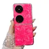 Adecuado para funda de teléfono Huawei Pocket2 con patrón de concha, nueva cubierta protectora de pantalla plegable P50 Pocket, anticaída para mujer