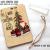 Regalo de Navidad Papá Noel Billetera de Navidad Colgante de billetera Decoraciones de árbol de Navidad Etiqueta de Amazon regalo