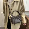 2025 Nueva Moda Color de Contraste Lazo Casual Casual Gran Capacidad Hombro Bandolera Bolso de Mano Bolsita de Muñeca Mujer
