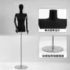 Maniquí de media figura para mujer, modelo de hombro plano negro, accesorios, tienda de ropa, maniquí de mesa, hombro de ángulo recto, expositor de ventana, cuerpo completo