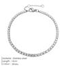 EManco Moda Europea y Americana Pulsera de Diamantes de una Sola Fila Pulsera de Tenis de Circonita Redonda Pulsera Pulsera Joyería Fábrica Mayorista