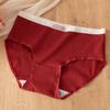 Ropa interior roja para mujer en su año zodiacal, algodón puro, algodón de grado A para bebé, entrepierna antibacteriana, shorts tipo triángulo de cintura media