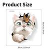 Shangyi Sp-S0216 Gato de Desenho Animado Assento de Vaso Sanitário Adesivo Decorativo de Parede Removível Banheiro Coleta Direta Transfronteiriça Adesivo de Vaso Sanitário