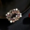 Broche de Corona de Perlas Estilo Victoriano para Mujer Vintage Elegante Ropa Moda Ramillete Accesorios Exquisitos