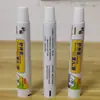 Tampa grande para cabeça de batom tubo de plástico de alumínio brilhante tubo de gel médico tubo com tampa oblíqua tubo de pasta de dente tubo composto redondo