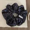 Goma de Pelo con Lazo Floral de Doble Capa Estilo Coreano, Diadema Grande de Alta Gama, Accesorio para Moño, Cuerda para el Cabello para Mujeres