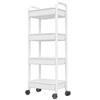 Estante de almacenamiento con carrito engrosado personalizado, de pie para cocina, dormitorio, multicapa, móvil para bebés, baño, almacenamiento