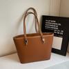 Bolso de mano portátil de gran capacidad para mujer, estilo coreano, moderno, informal, de hombro, de alta gama, para otoño 2024