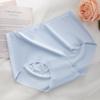 Ice Silk Traceless Underwear Pêssego Hip Traceless Underwear Feminino Leve Nude Puro Algodão Antibacteriano Virilha Hip-lifting Underwear para Mulheres