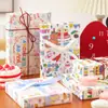 Papel de Presente de Aniversário Novo, Papel Decorativo Fofo para Presente, Papel Material DIY Feito à Mão Estilo Cartoon Ins para Presentear