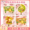 Série Original de Lanternas Luminosas do Panda de Chengdu Ímãs de Geladeira de Metal com Padrão de Panda Estilo Chinês Presente Cultural e Criativo Adesivos Magnéticos