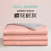 Colcha fina y fresca colcha de verano refrescante doble 2026 nuevo estilo verano seda de hielo colcha de aire acondicionado individual lavable a máquina colcha de verano