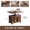 Mesa Lateral para Sofá de Sala de Estar con Altura Ajustable, Plegable, Ruedas Multidireccionales, Carrito Móvil, Mesa de Café, Mesa de Té Creativa para Balcón para Apartamentos Pequeños