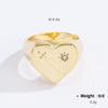 Anillo de ojo de diablo místico Kenjay de otoño e invierno para mujer, con personalidad transfronteriza europea y americana, con sello.