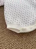 Nuevo estilo mameluco para bebé niña, tejido 100% algodón, conjunto para gatear de otoño e invierno para casa con moño, ropa de bebé mp ropa infantil