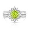 Douyin Venta Caliente Anillo de Gemas de Colores Corte Rosa Paparazzi Joyería de Diamante de Alto Carbono Brillante Transfronteriza Transmisión en Vivo Dropshipping