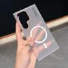 Funda magnética semipermeable para teléfono Samsung S25Ultra S24Ultra Piel-sensación Exfoliante S23 Arena Suave PC Funda Protectora 22