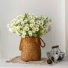 Simulación Rama Larga Margarita Pequeña Crisantemo Pequeño Manzanilla Decoración Sala de Estar Flor Falsa Decoración Crisantemo Holandés Decoración Flor de Seda