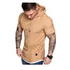 2026 Nueva Ropa de Verano para Hombre Camisetas con Capucha para Hombre Estilo Europeo y Americano Comercio Exterior Tallas Europeas Camisetas de Manga Corta para Hombre