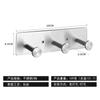 Ganchos de Acero Inoxidable sin Clavos de Múltiples Filas Transfronterizos con Adhesivo Fuerte para Cocina y Baño, Ganchos de Pared sin Clavos, Ganchos de Pared Adhesivos sin Rastro