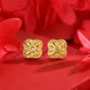 Pendientes de colgante de mortero con incrustaciones de diamante de arena dorada de Vietnam para mujer, conjunto de ropa apilado, cadena para la clavícula versátil de lujo ligero, venta al por mayor, generación de cabello