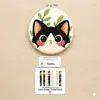 Kit de Bordado Punto de Cruz Redondo Nuevo Producto Transfronterizo Serie de Gatos Lindos Kit Hecho a Mano Bordado Simple DIY en Inglés
