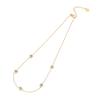 [Ice Moe] Collar de Ojo de Aceite Goteante Palma Estrella Joyería de Acero Inoxidable Joyería Transfronteriza Europea y Americana para N084