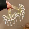 2026 Nuevo Estilo Xiu Jade Pinza para el Cabello con Patrón de Nube para Mujer con Borlas Largas, Accesorio para el Cabello Estilo Antiguo Hanfu, Pinza de Jade para Recogido Estilo Dinastía Song y Ming