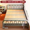 Cama plegable sin instalación 1.2m cama individual económica simple cama para adulto 2026 modelo nuevo casa de alquiler cama de madera dura