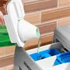 Caja de Almacenamiento de Detergente para Ropa Transfronteriza Tarro Sellado Transparente Tarro de Detergente para Ropa con Escala Contenedor de Detergente Tarro de Almacenamiento