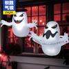 Arco de ciudad con modelo aéreo de Halloween, decoración para patio, fiesta al aire libre, 210 t, poliéster, LED, luminoso, inflable
