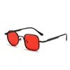 Óculos de Sol Retros Europeus e Americanos Redondos e Quadrados Transfronteiriços, Decorativos e Excêntricos, Óculos de Sol Pequenos com Moldura para Afinar o Rosto