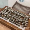 Cuentas de galaxia estrellada incrustadas de cobre puro, accesorios decorativos versátiles para pulseras DIY, cuentas espaciadoras, cordones trenzados, colgantes y accesorios creativos
