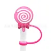 Novos acessórios para namoradas Tubo de sucção Manga Tampa de sucção Silicone Plugue de poeira Bonito Anime Party Straw Decoration Produtos transfronteiriços
