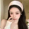 Diadema ancha estilo ins coreano para mujer con estrellas y lunares, diadema para cubrir la línea del cabello, accesorio para el cabello para hacer que la cara parezca más pequeña