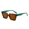 Moda Retro Europea y Americana Elegantes Gafas de Sol Cuadradas Negras Anti-UV para Hombres Gafas de Sol para Mujeres