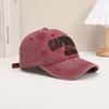 Gorra de béisbol pequeña de estilo informal americano, estilo urbano, retro, con bordado, gran circunferencia de la cabeza y letras que muestran el rostro, marca de moda.