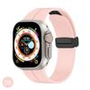 Correa de silicona con hebilla plegable magnética para Apple Watch