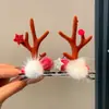 Pinza para el Cabello de Astas de Reno Navideño Accesorios para Tocados 2026 Nuevas Pinzas Laterales para Niños Pinzas Pequeñas Lindas Diadema Navideña