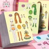 Pegatinas Maravillosas y Lindas de Vestir de Dibujos Animados, Juguetes Educativos de Niña Linda, Pegatinas Autoadhesivas Hechas a Mano para Cuaderno